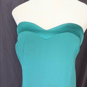 Green formal flowy gown